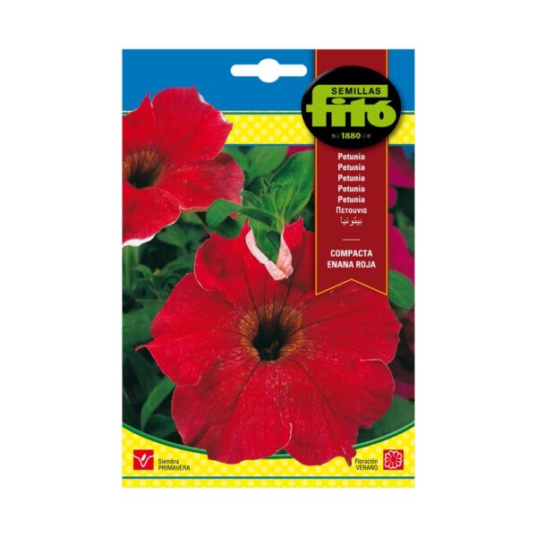 Petunia Hib. Compacta Enana Roja